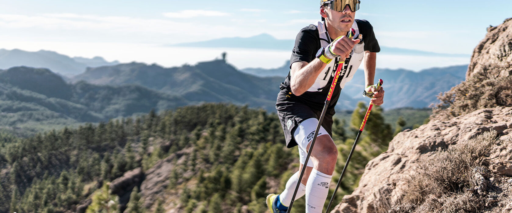 trailrunning stöcke von leki