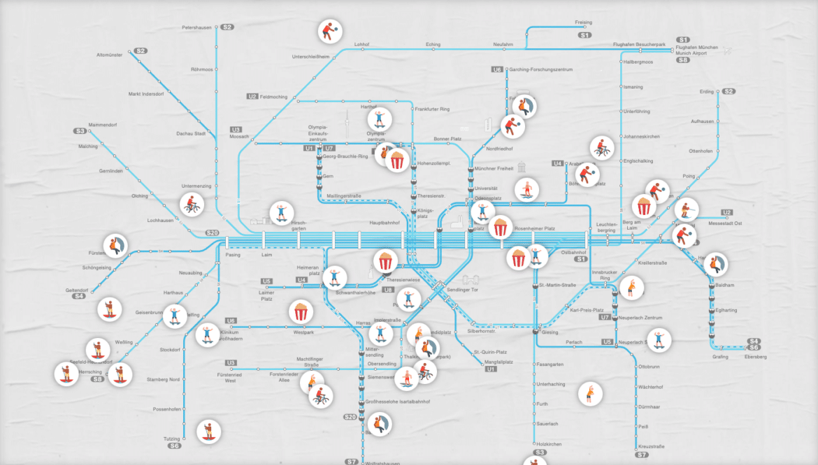 München interaktive Karte Outdoor Sport